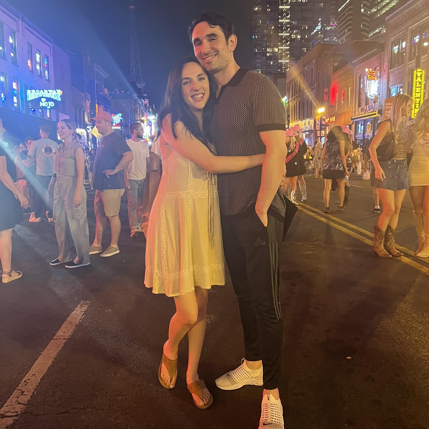 July 2024 - Alex and Avery in Nashville, TN on their road trip from the east coast back home to San Diego!