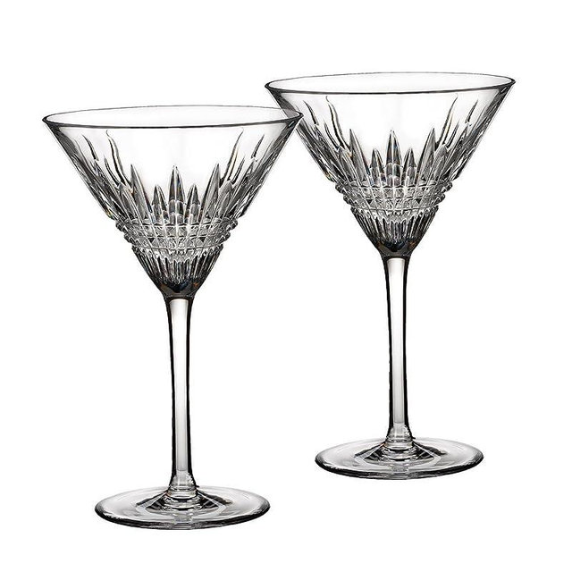 Waterford Crystal Lismore Diamond Martini Glasses, Pair
