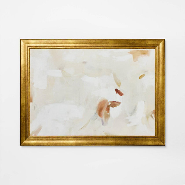28"x38" Modern Abstract Light Framed Wall Art with Ornate Frame - Threshold™ designed with Studio McGee