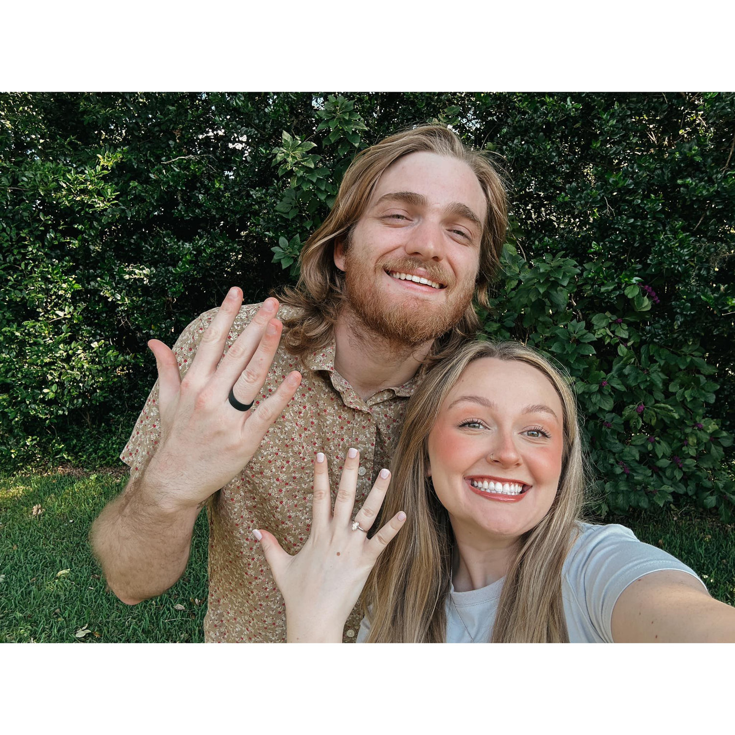Us when we got Kaylie's engagement ring in, made from her grandma's engagement stone