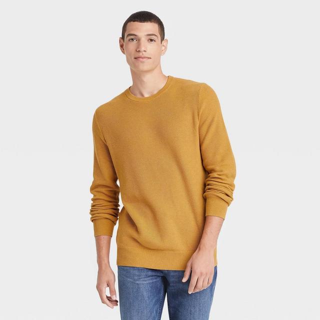 Men's Regular Fit Crewneck Pullover Sweater - Goodfellow & Co™ Gold XXL