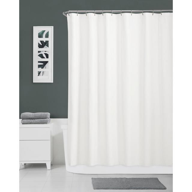Haven™ 70-Inch x 72-Inch Recycled Cotton Waterproof Shower Curtain Liner in White