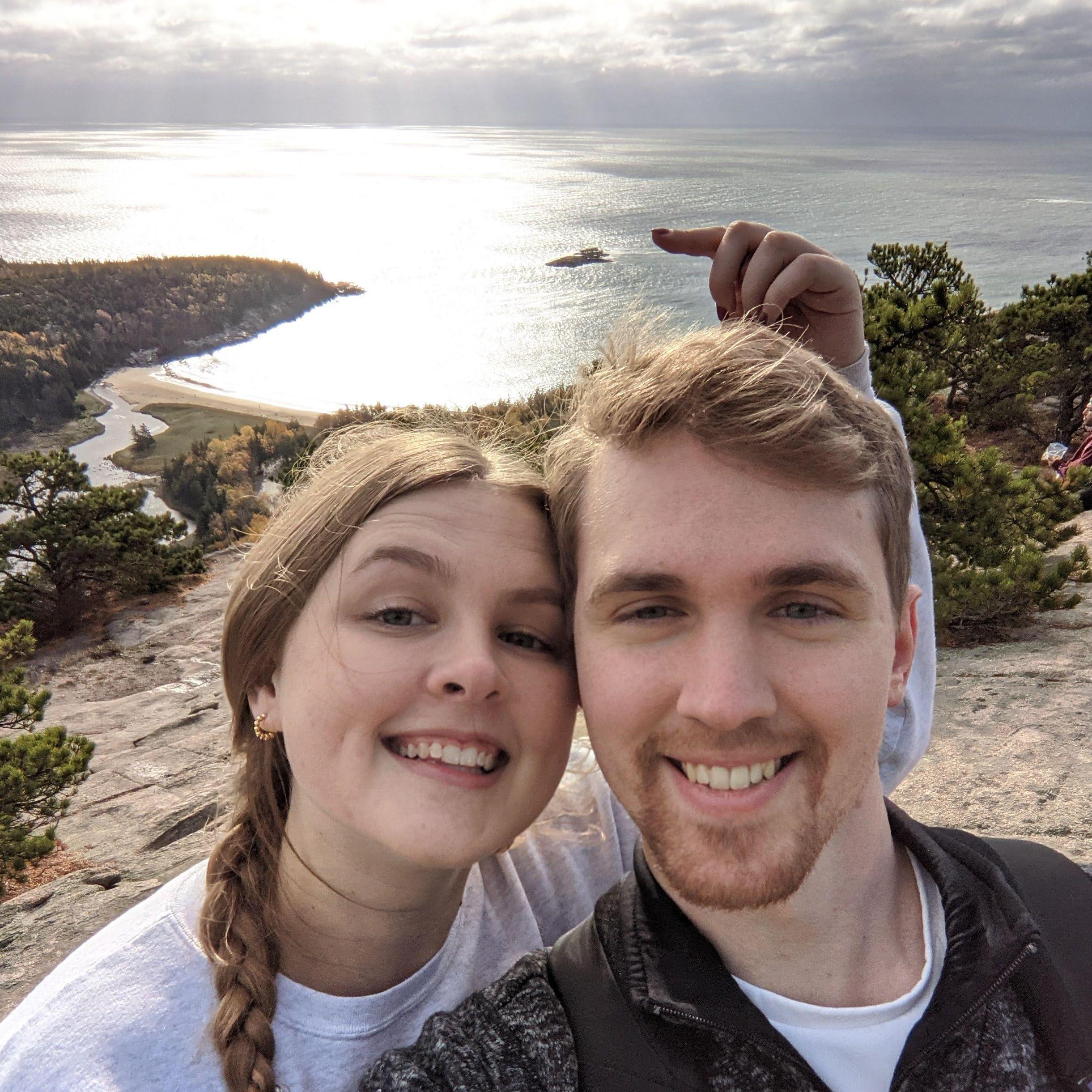 One of our first trips together, exploring Acadia National Park in Maine