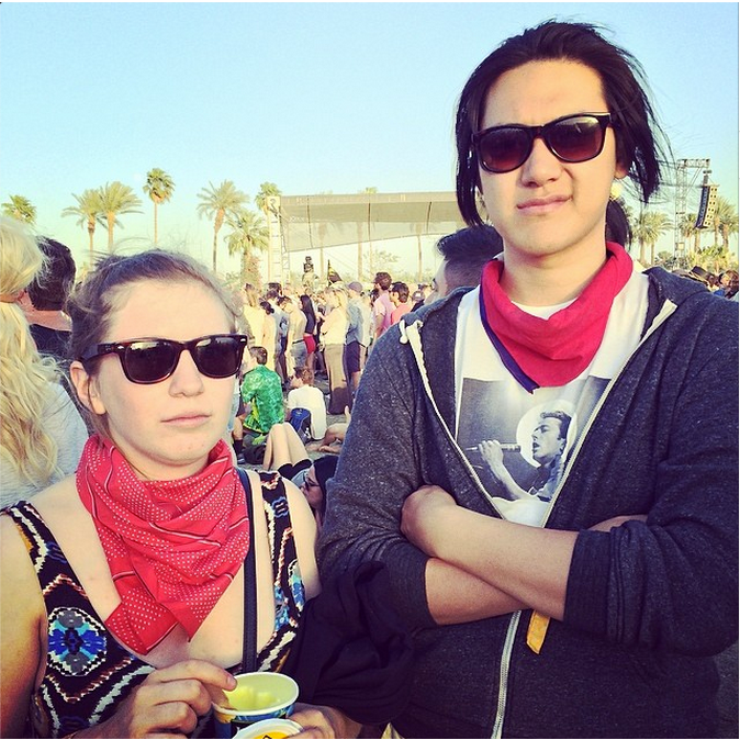 the first, and last, time we went to cochella
