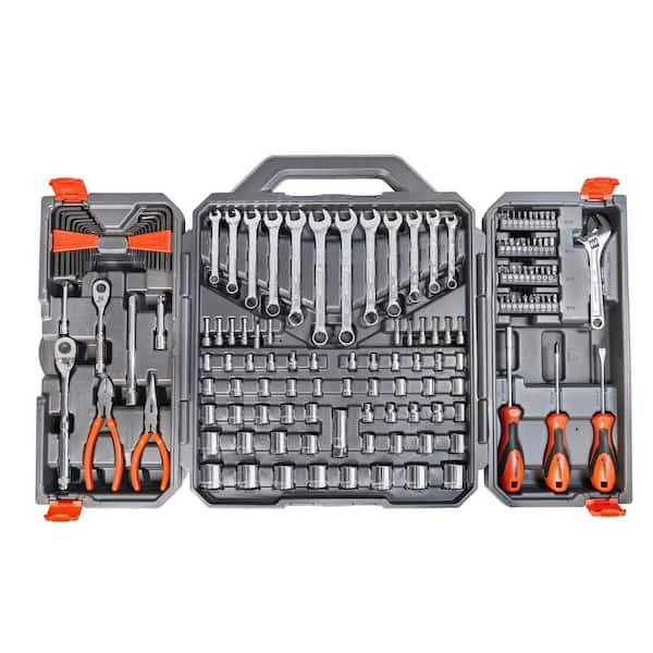 1/4 in. and 3/8 in. Drive 6-Point SAE/Metric Professional Tool Set (150-Piece)