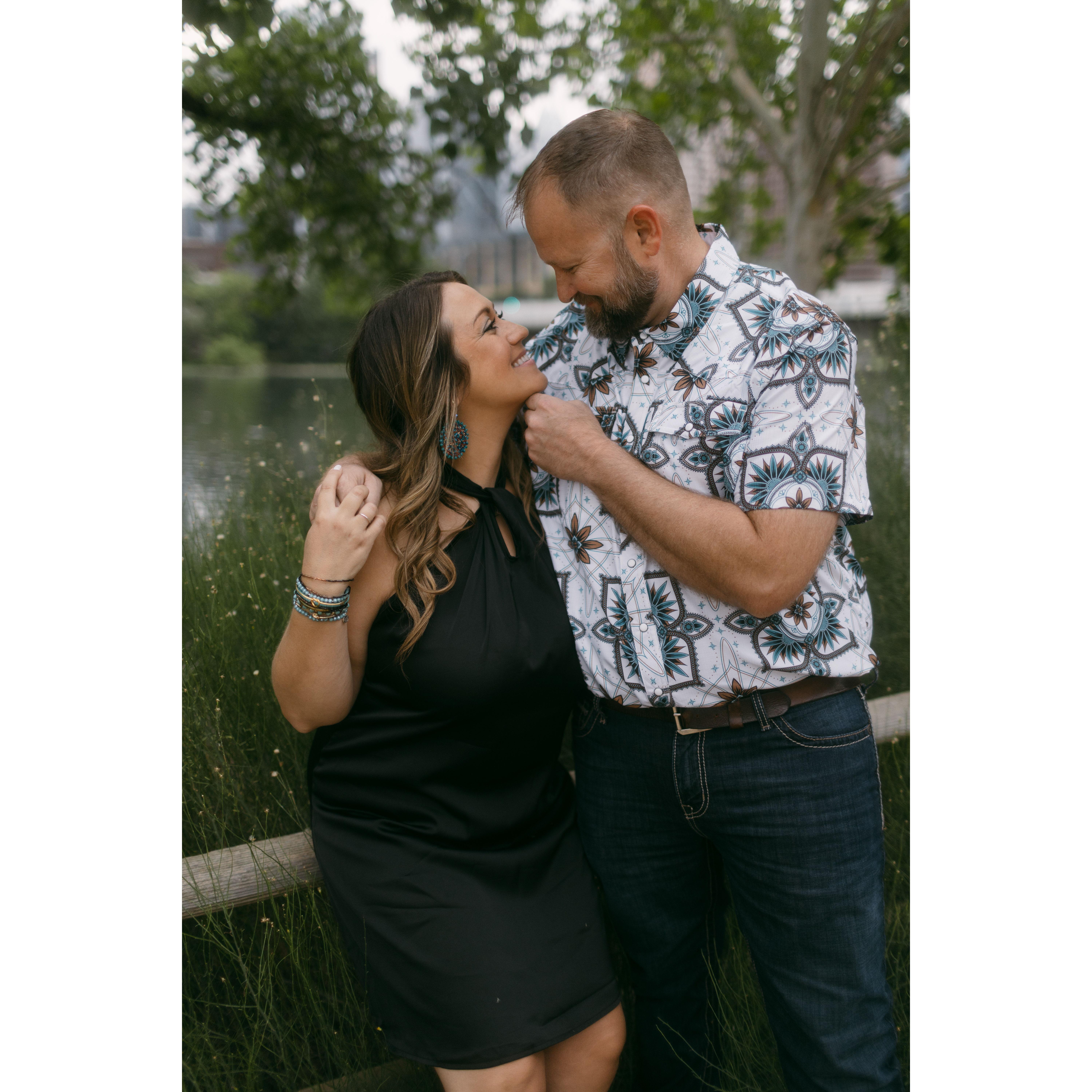 Our Engagement Photo Session at Town Lake in Downtown Austin!