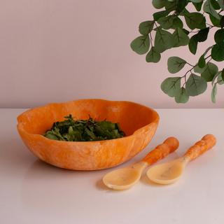 Resin Sorbet Large Wavy Round Bowl