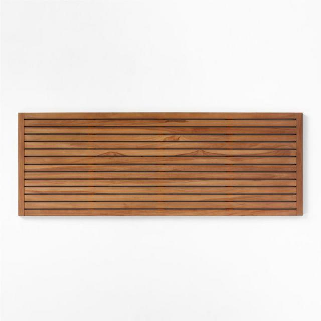 Lateral Natural Teak Bath Mat 21.75"x32"