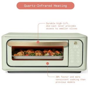 Beautiful Infrared Air Fry Toaster Oven, 9-Slice, 1800 W, Sage Green by Drew Barrymore