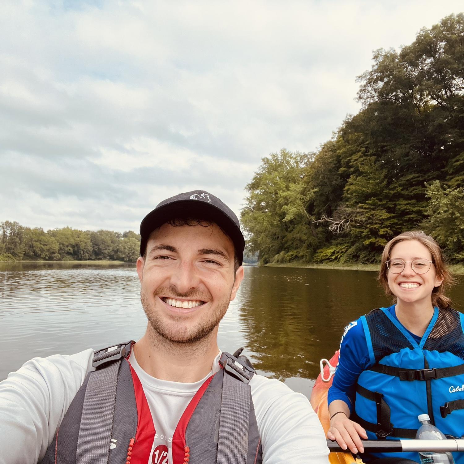 Our first overnight kayaking trip.