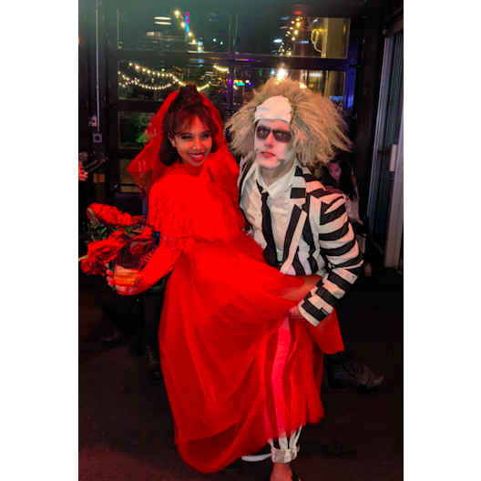 Dressing up on Halloween