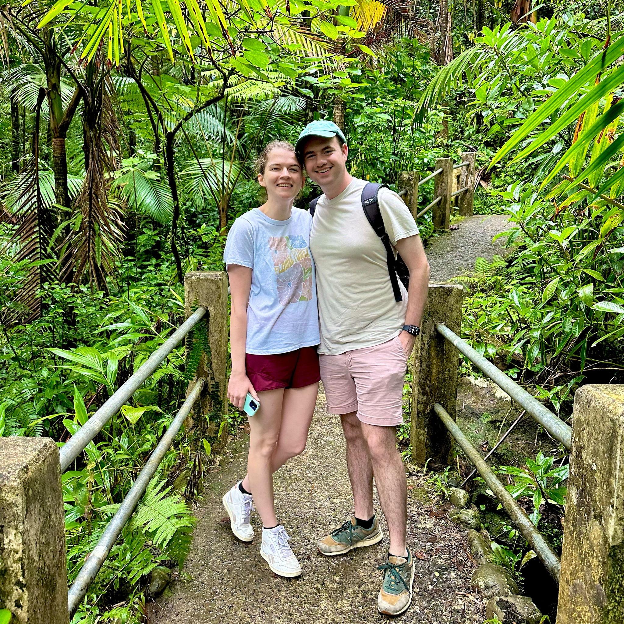 Hiking through the El Yunque Rainforest in Puerto Rico!