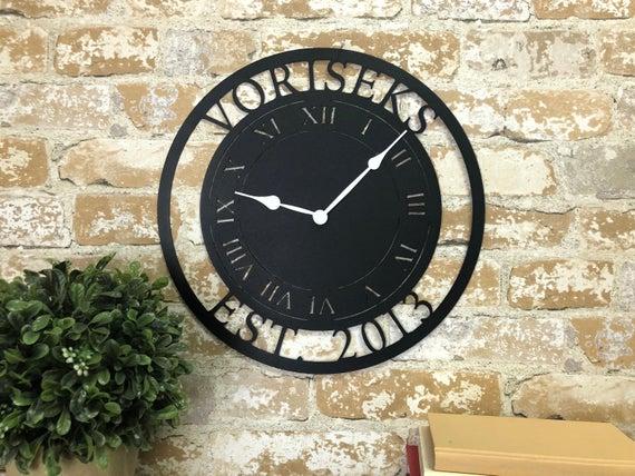 Personalized Metal Clock