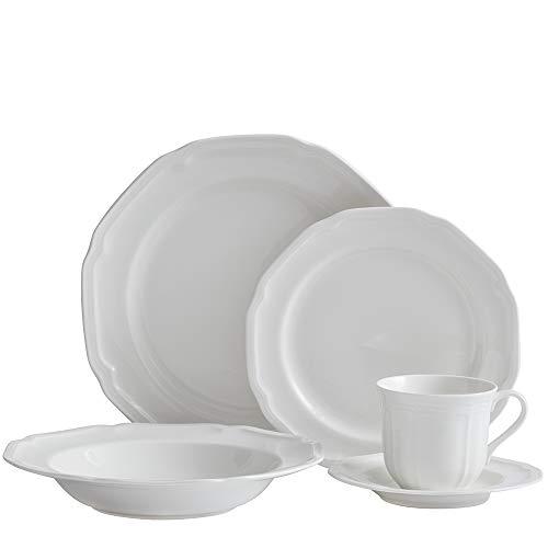 Mikasa 5224779 Antique White 40-Piece Dinnerware Set, Service for 8