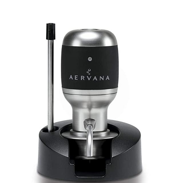 Aervana Original: Electric Wine Aerator and Pourer / Dispenser - Air Decanter - Personal Wine Tap for Red and White Wine 750 ml and 1.5 l (With Stand)