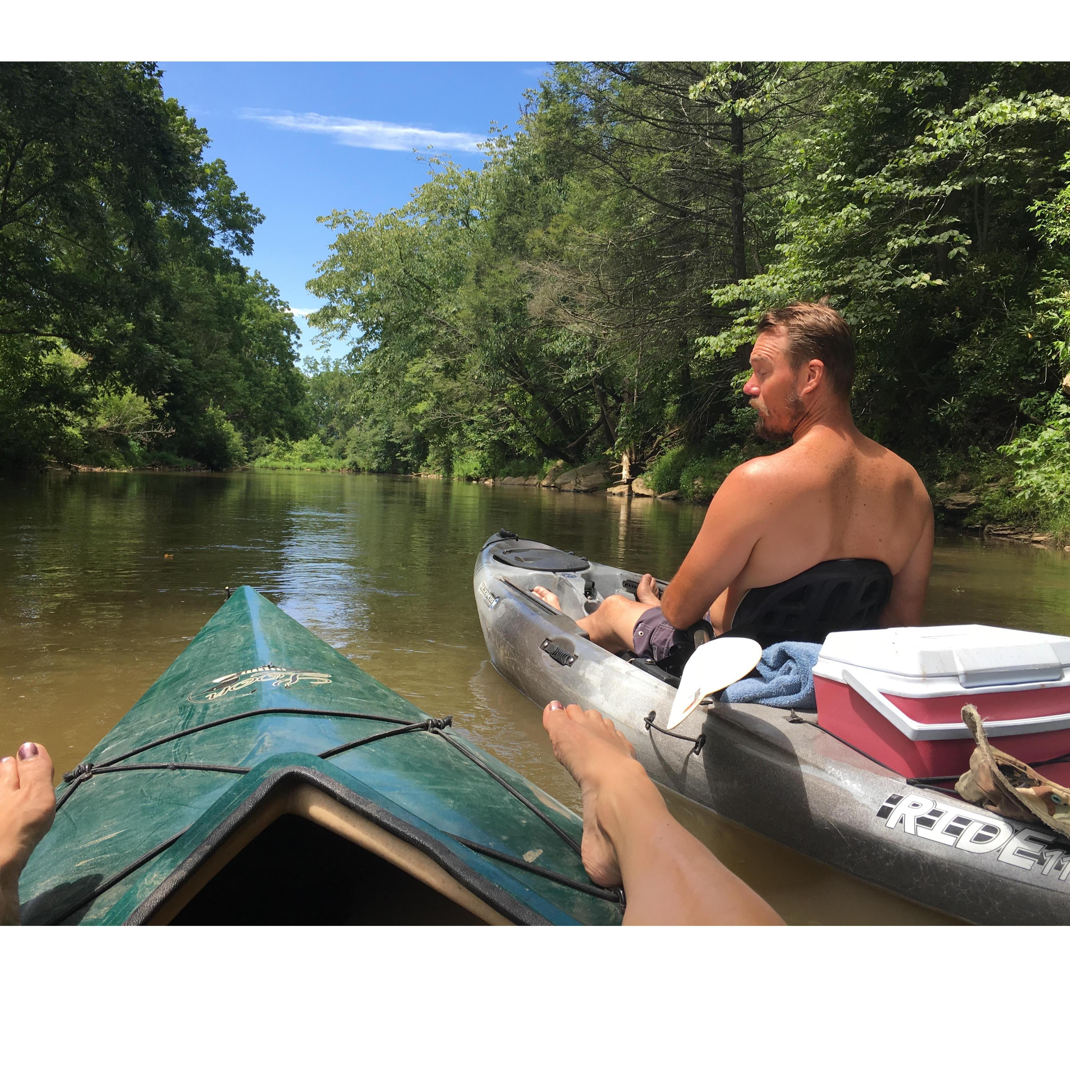 Our favorite thing to do, "Lets go to the river!"