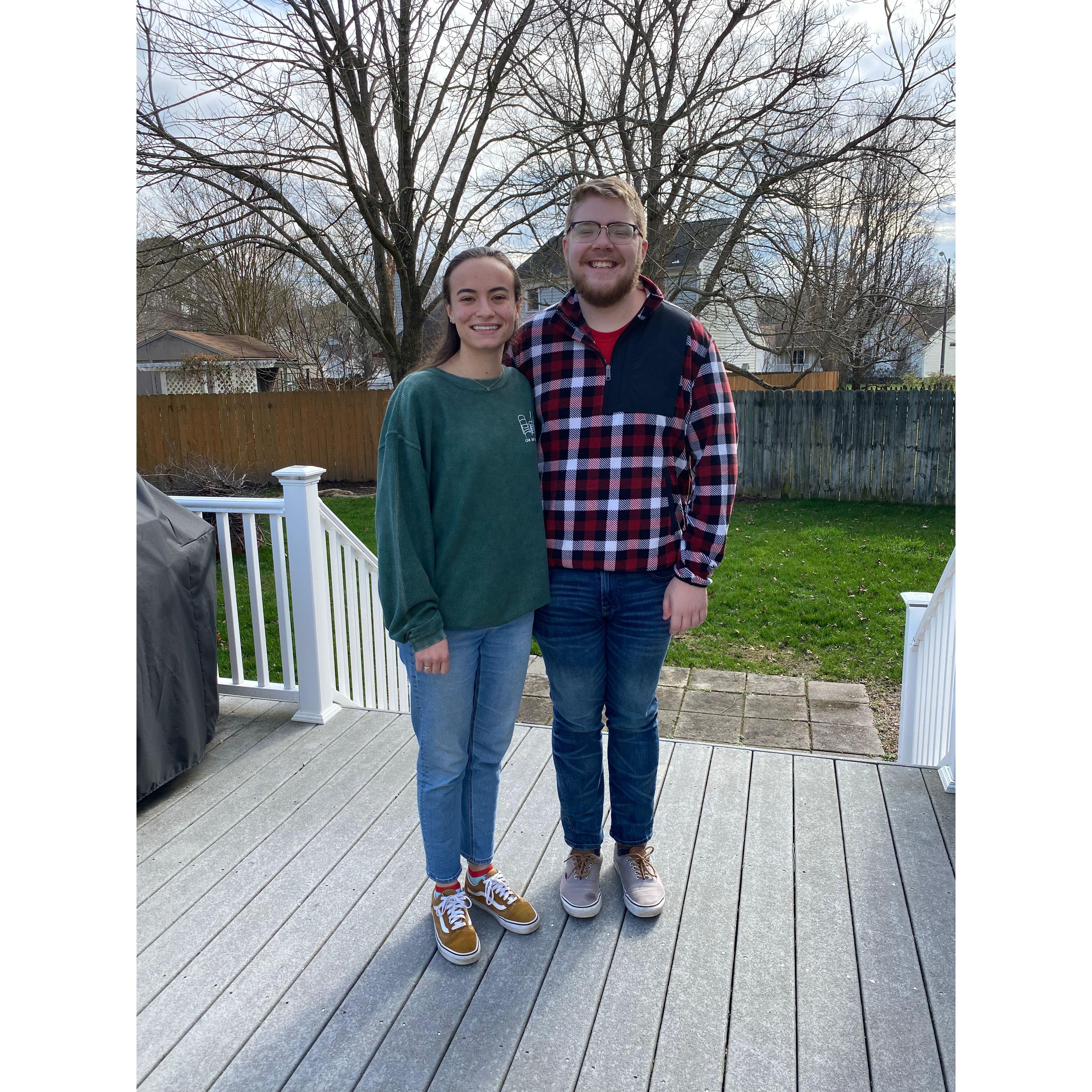 This pic was from his first trip to meet my parents!