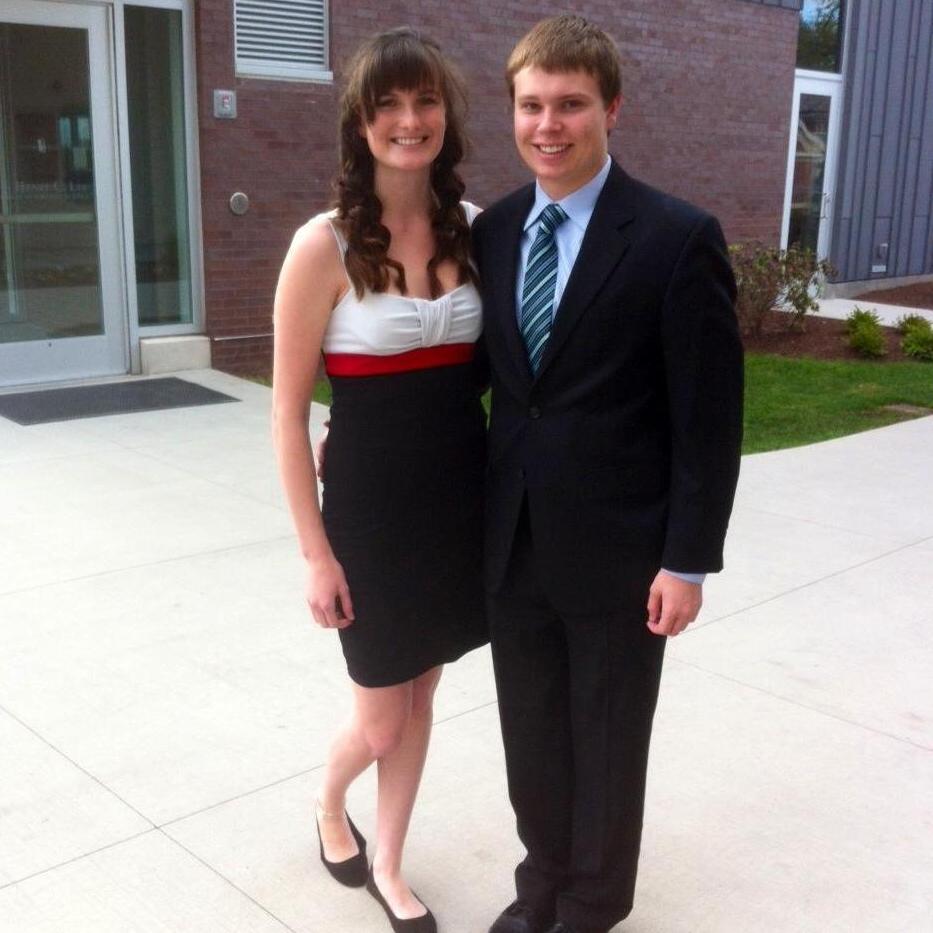 This picture was taken Freshman year of college before our banquet.
