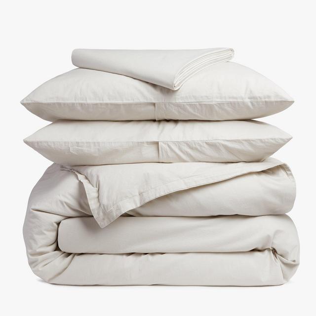 Percale Venice Set, Size: Queen, Color: Sand, with Top Sheet