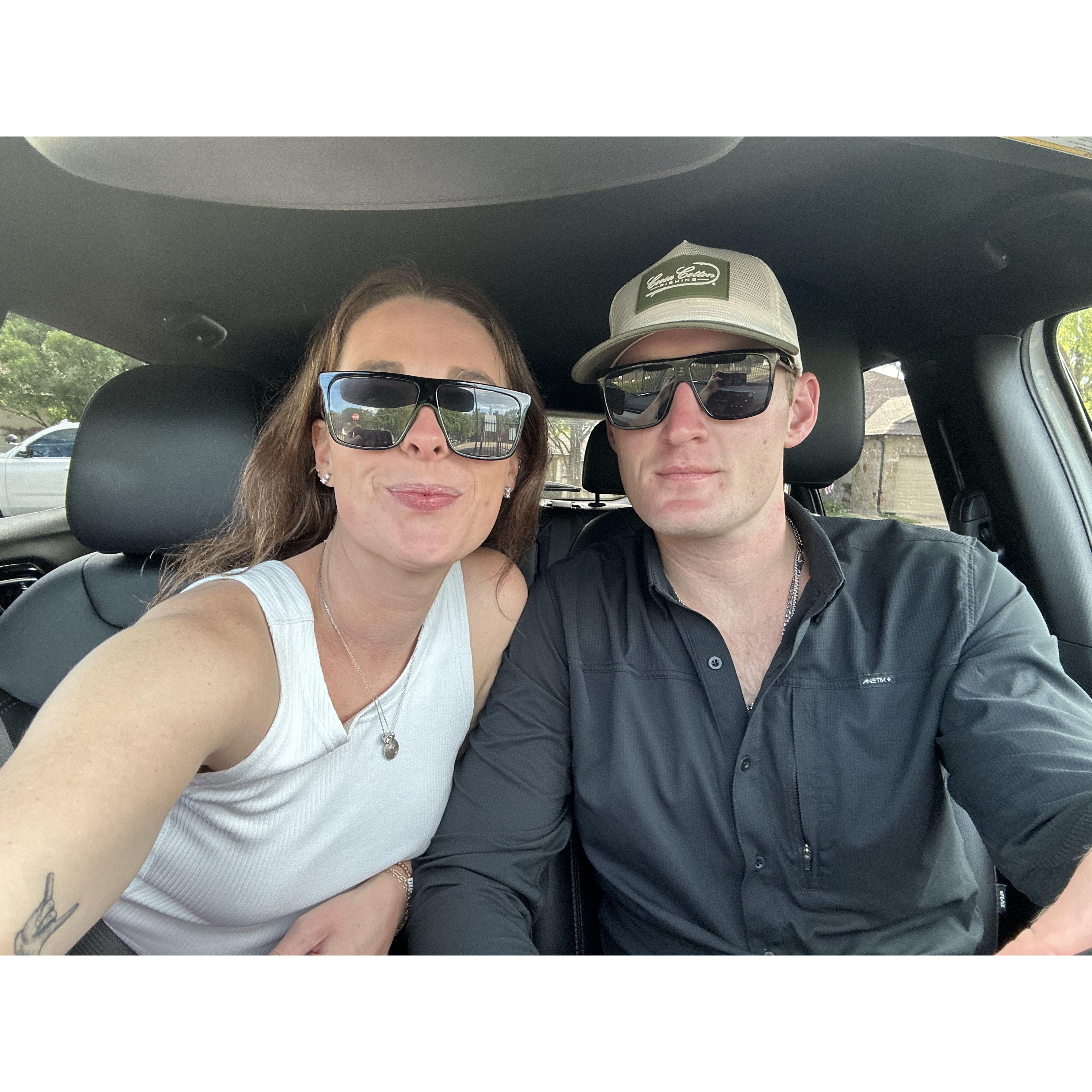 Matching sunglasses, duh