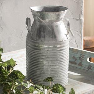 Galvanized Tin Decorative Table Vase