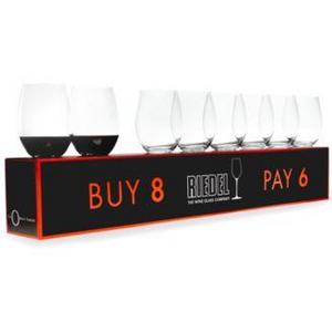 Riedel O Cabernet & Merlot Wine Glasses 8 Piece Value Set