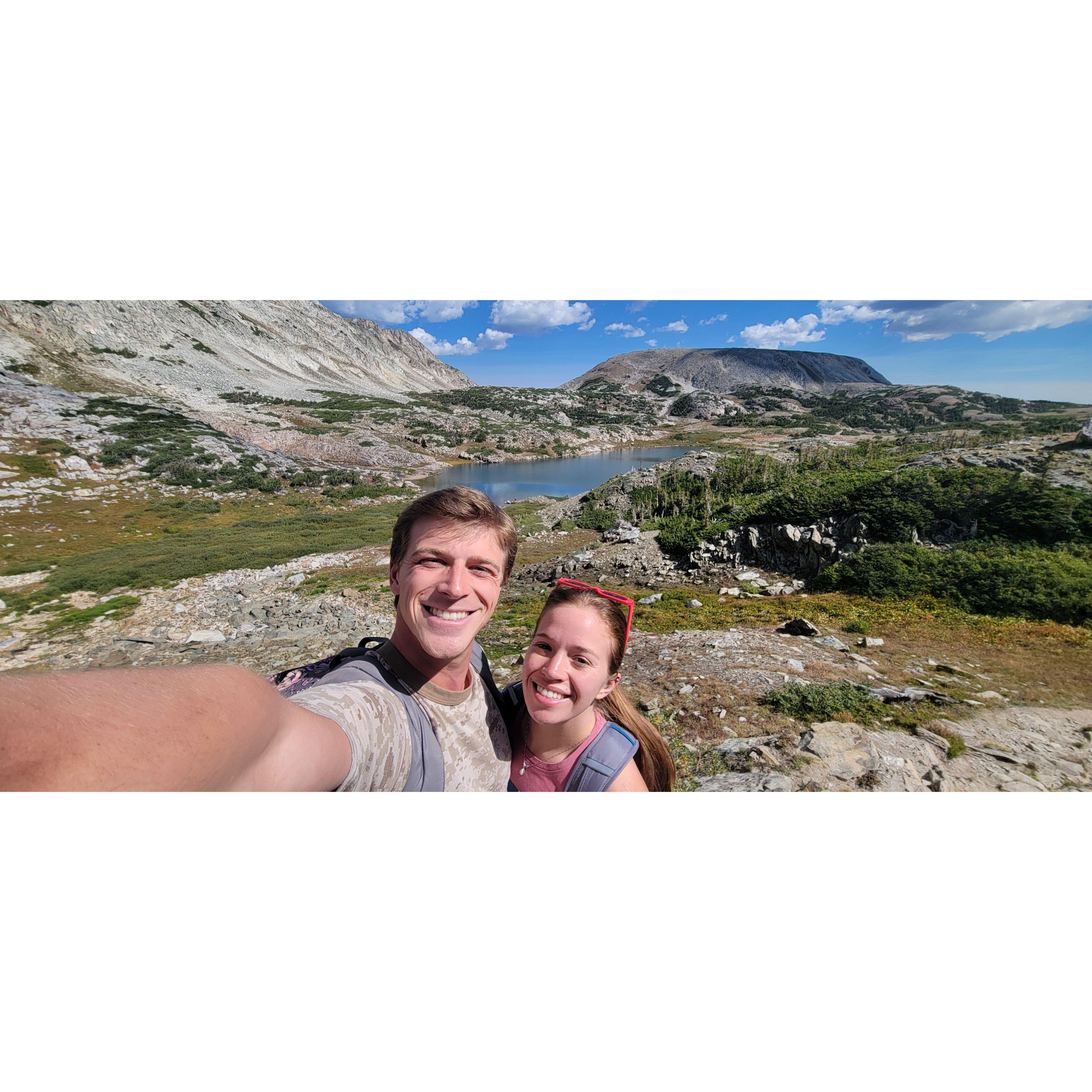 Selfie an hour before getting engaged!