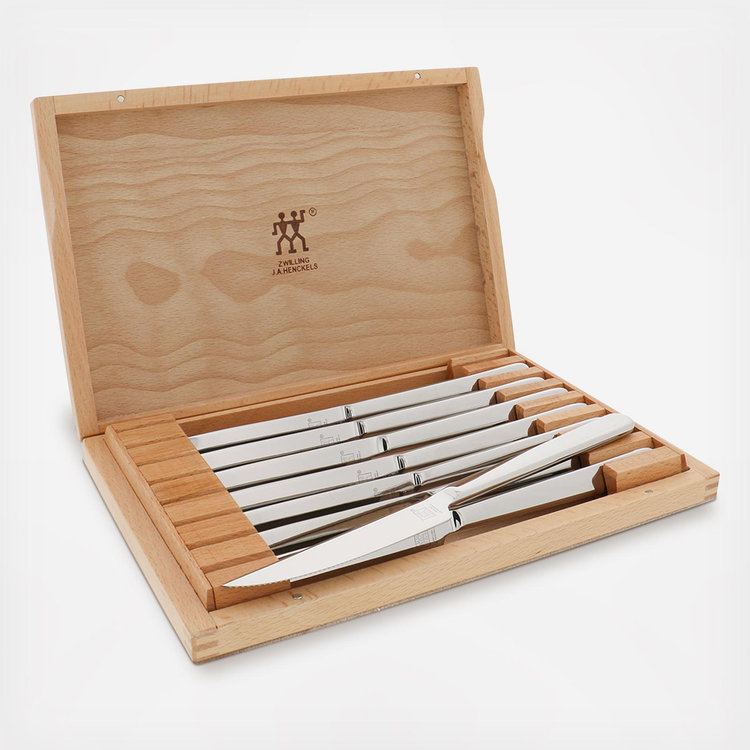 ZWILLING, Contemporary Stainless Steak Knife with Presentation Box