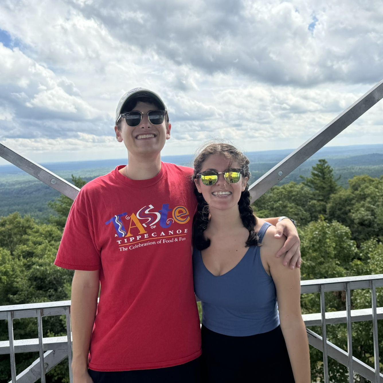 It wasn't actually our first date... yet! A hike in New Hampshire where Ben and Lanie got to know each other.