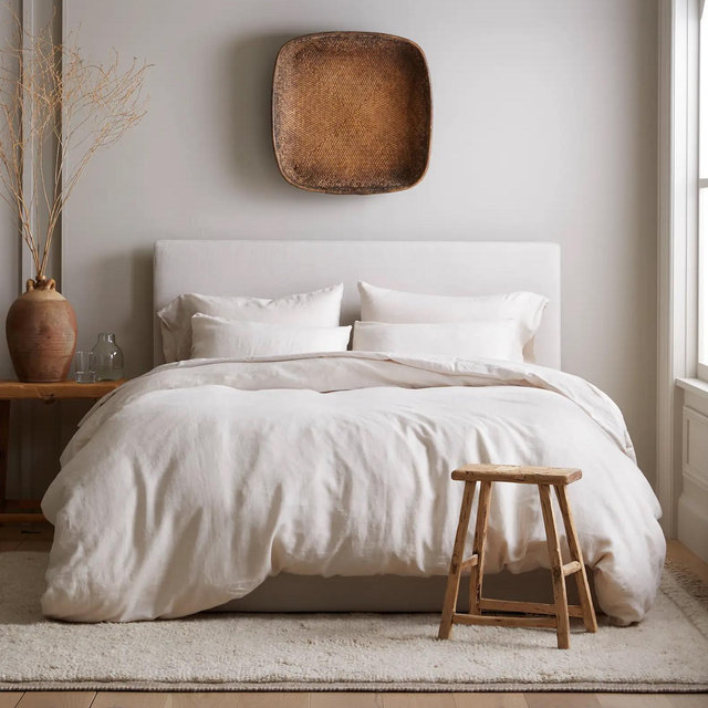European Linen Duvet Cover Set - King/Cal King