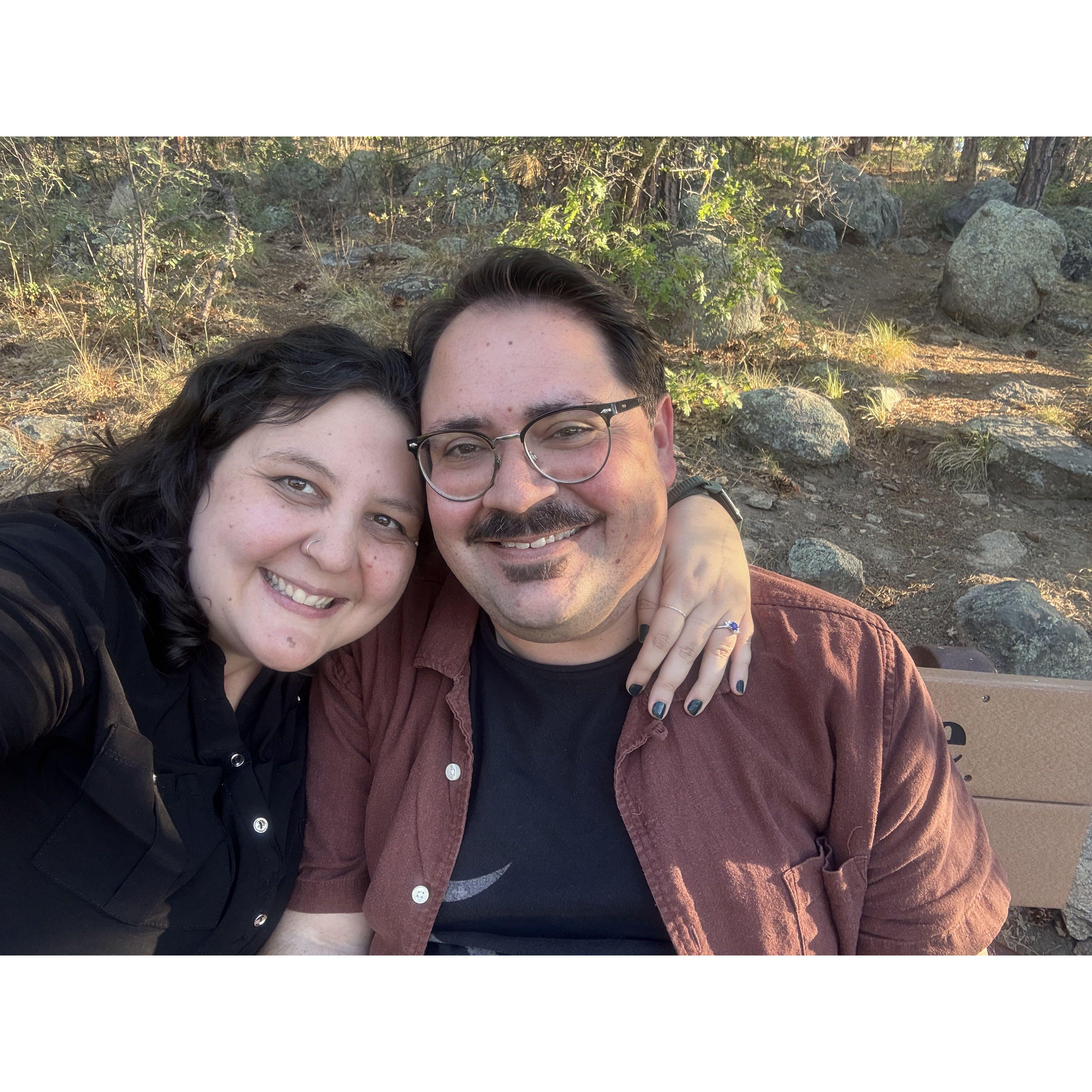 The day we got engaged!