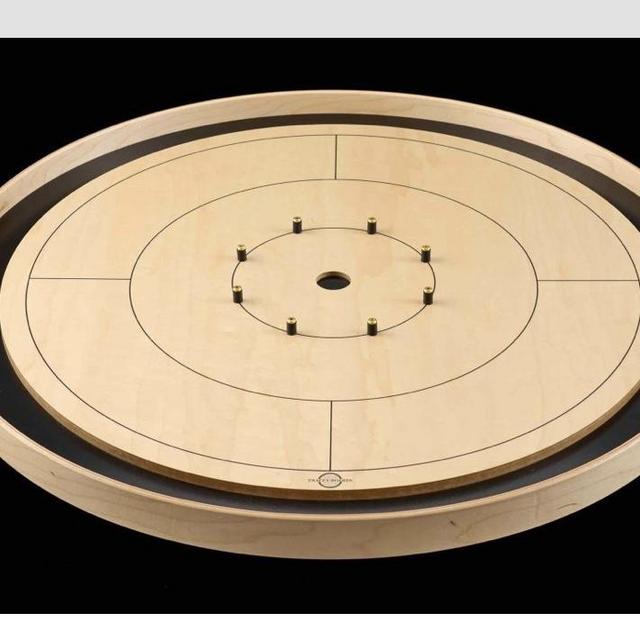 Black Crokinole Board | Handcrafted Gaming Experience