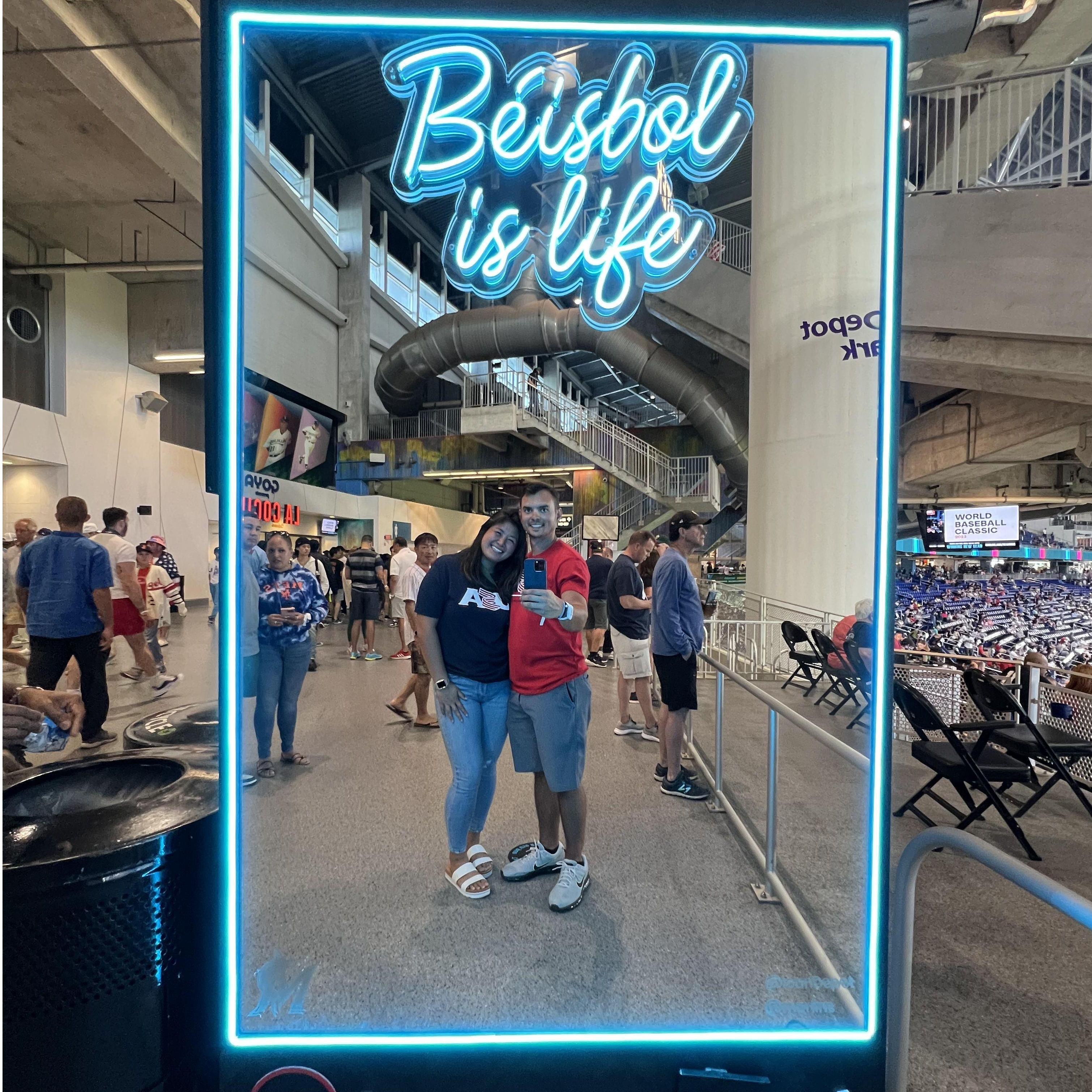 The truest statement a mirror has ever said, and prob the most fun CJ has had at a baseball game