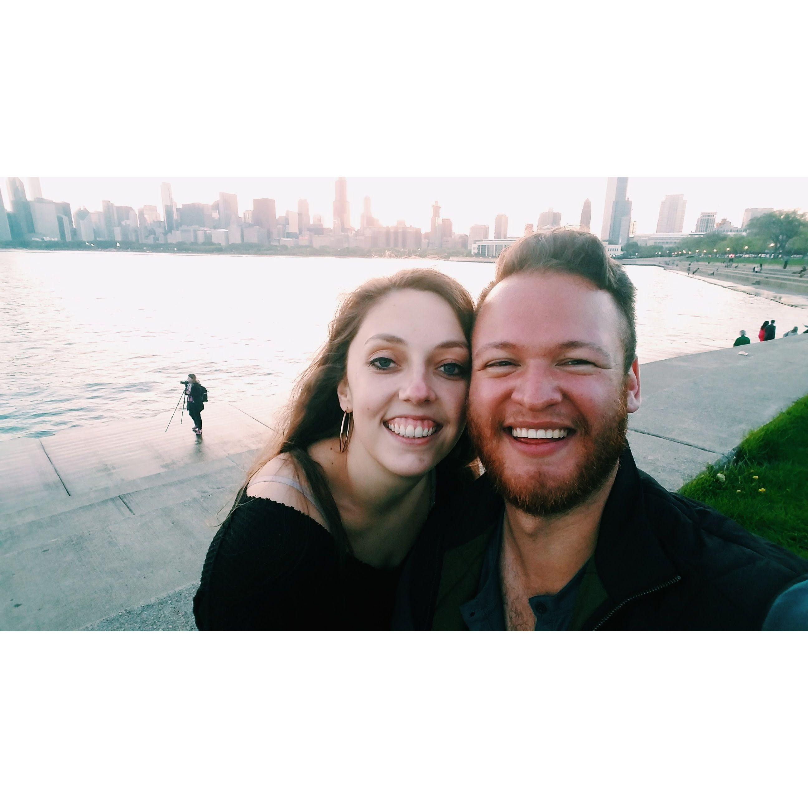 Graduated college + loving life in Chicago together.