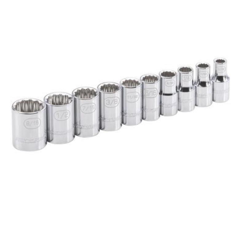 Masterforce® Control Drive® 1/4" Drive SAE Socket Set - 10 Piece at Menards®