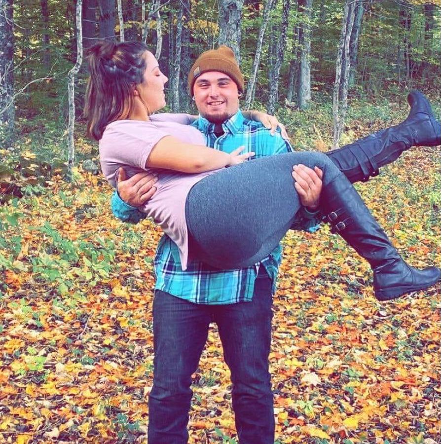 He first met my little sister and she took this photo for us.