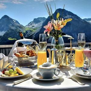 Lunch on Our Swiss & French Alps Honeymoon