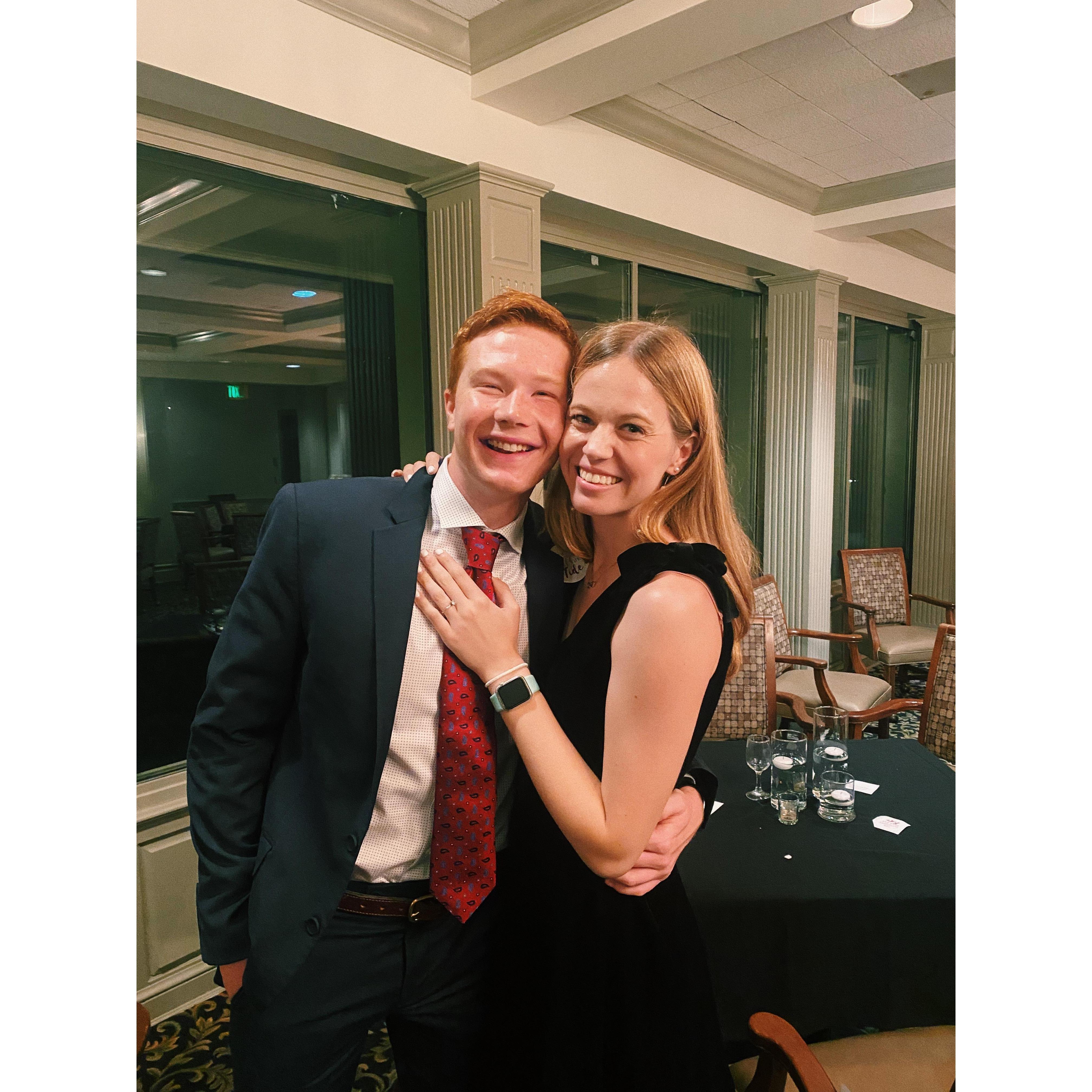 Us at our last wedding before ours...on King's 23rd birthday!!