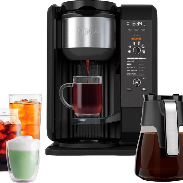 Ninja - Hot & Cold Brew 10-Cup Coffee Maker - Black/Stainless Steel