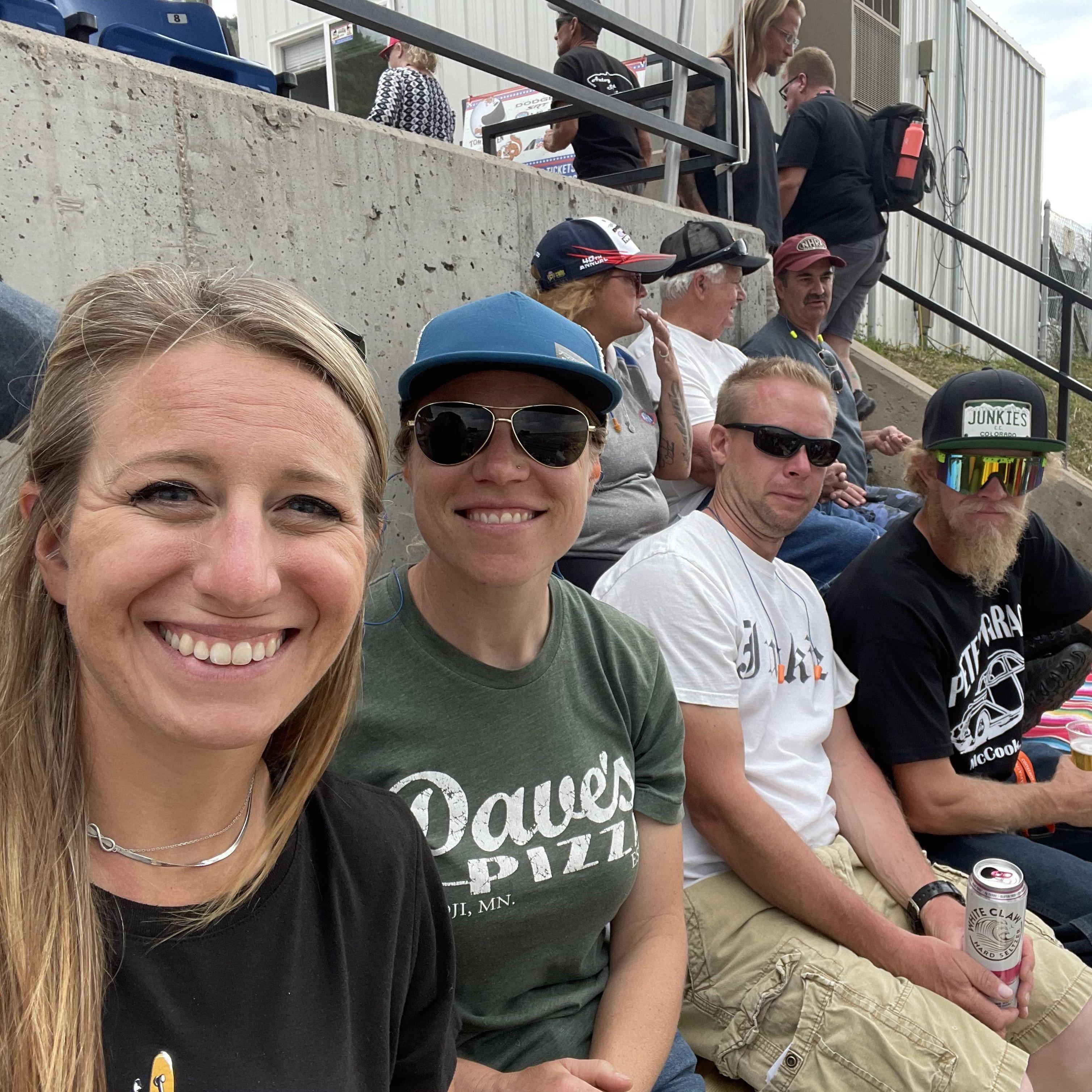 Karen's first drag race! Mile High Nationals at Bandimere Speedway, 2021