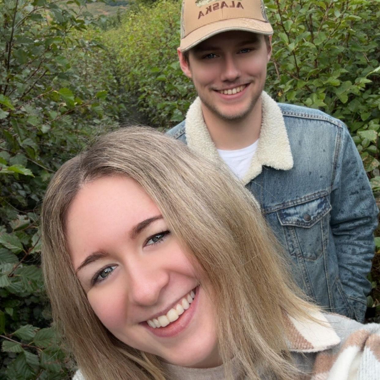 Celebrating one year together in Anchorage, Alaska