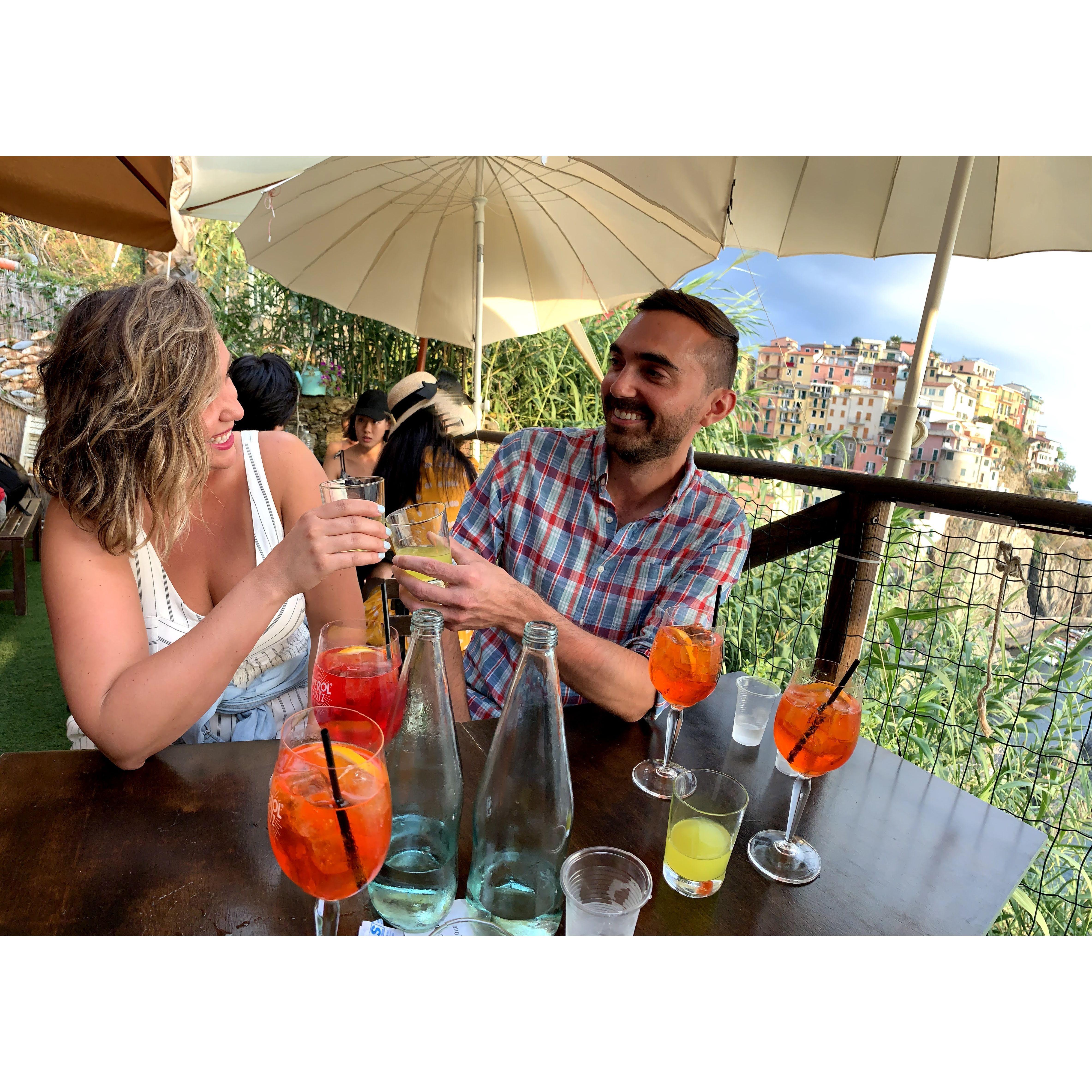 Brad and Maryann in Cinque Terre Italy - 9/2019