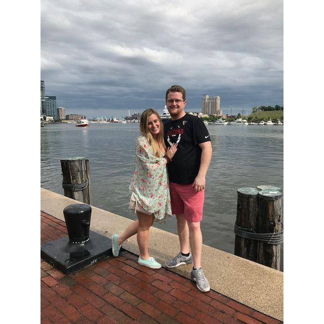 At the Baltimore Inner Harbor in 2017