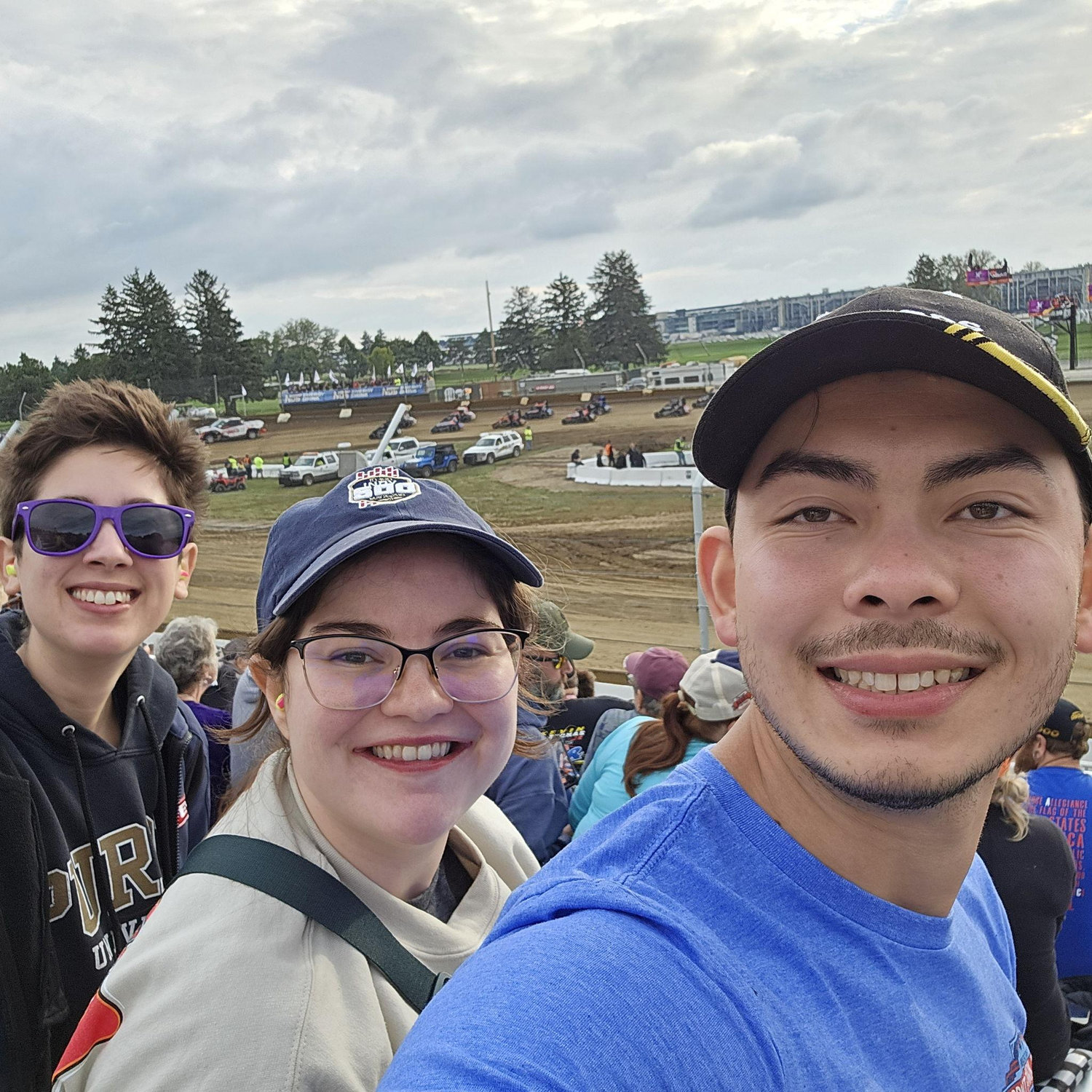 Dirt racing at the Indianapolis Motor Speedway dirt oval
