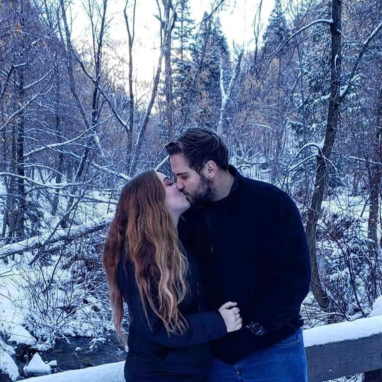 In the trees at the base of Mount Timpanogos. Beautiful snowy day to play with the powder.