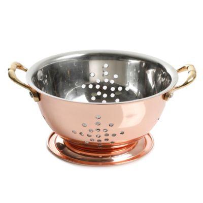 Prime Gourmet 5.7-Inch Copper Plated Stainless Steel Mini Colander