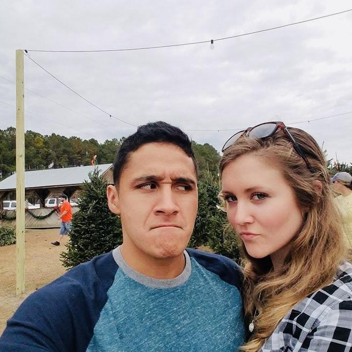 Our first time at Mike's Farm here in North Carolina. We went to pick out a Christmas tree with the family!