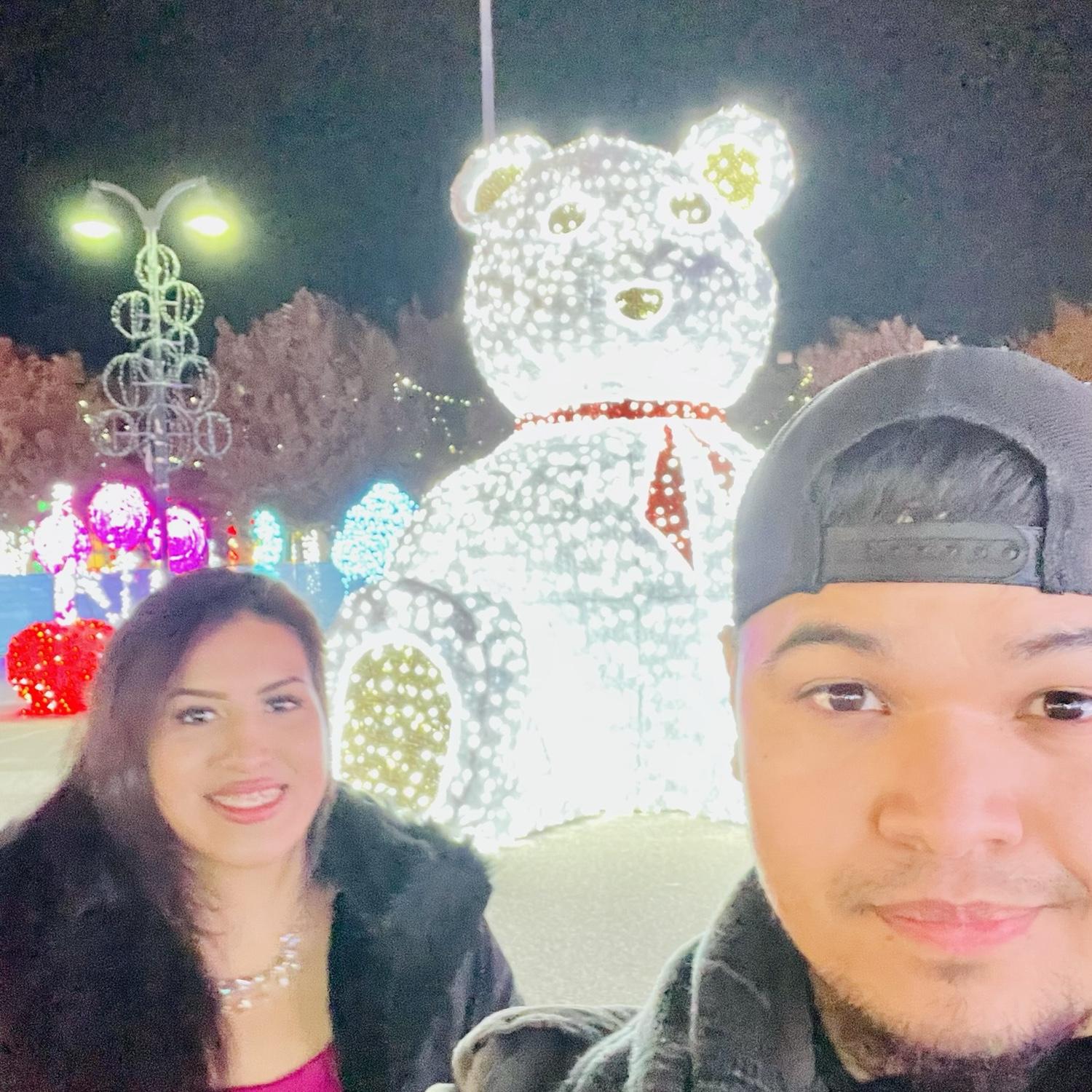 Our 1st Xmas lights together!