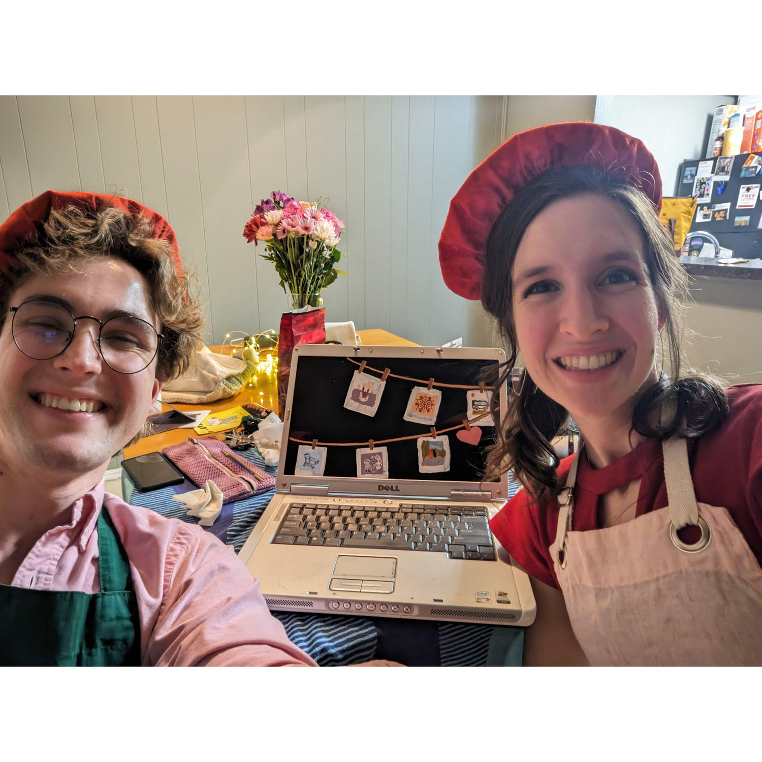 This was our Valentine's Day paint night.