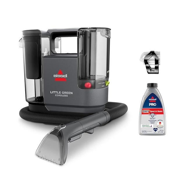 BISSELL Little Green Cordless SmartMix, Powerful Cordless Suction, HydroRinse Self-Cleaning Hose Tool, Pro Oxy Spot & Stain Formula Included